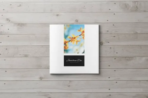 indesign链接-indesign排版模板简约风格方形作品集册设计