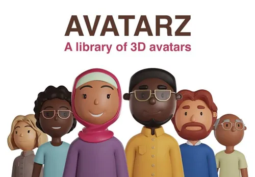 超大型可爱卡通人物半身像3D模型库 AVATARZ - Di