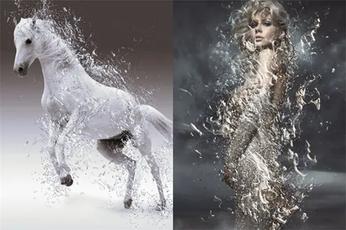 照片液体飞溅特效PS动作插件 Liquify 2 Photoshop