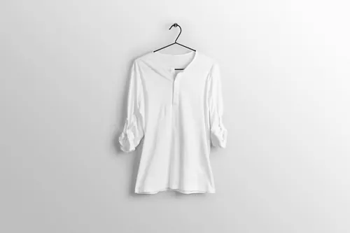 男士长袖T恤设计展示样机提案PSD模板 Long sleeve male t-shirt