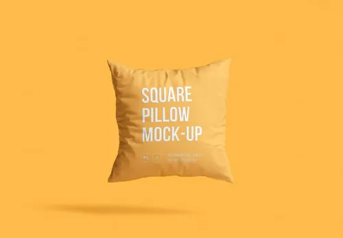 枕头样机  Square Pillow Mockup