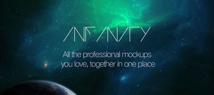 北极光应用贴图样机Infinity Bundle Mockups