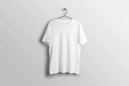 男士圆领短袖T恤设计展示样机提案PSD模板  Crew neck male long t-shirt