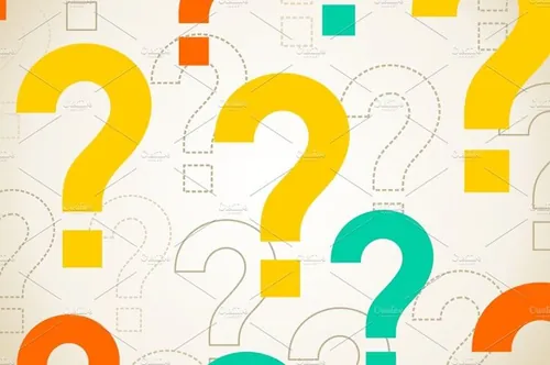 抽象问号插画设计背景Question background