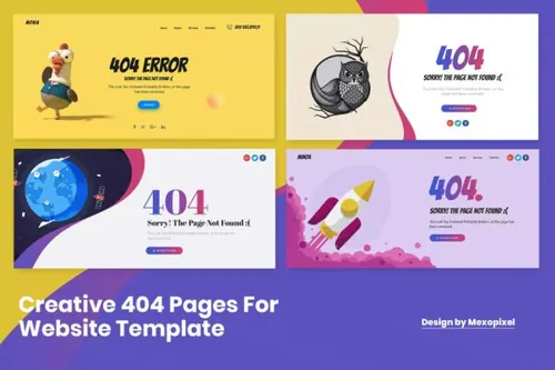 终极网站创意404页面设计模板合集v2 Ultimate Creati