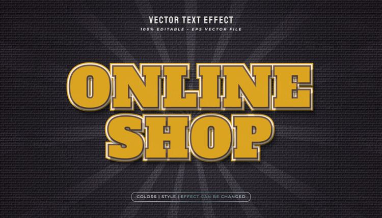 好莱坞电影级三维立体特效字体文本特效可编辑EPS矢量模板素材3d text style effect