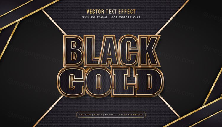 好莱坞电影级三维立体特效字体文本特效可编辑EPS矢量模板素材3d text style effect