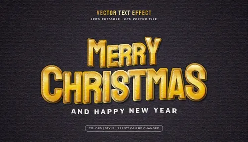 好莱坞电影级三维立体特效字体文本特效可编辑EPS矢量模板素材3d text style effect