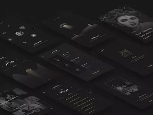 UI KIT | 奢华时尚网站移动应用程序员项目设计套件