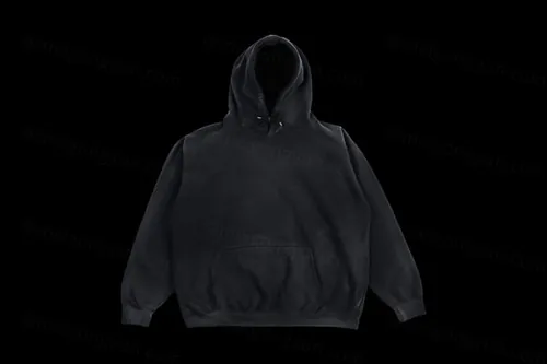 潮流街头加厚连帽卫衣连帽衫服饰设计贴图样机模板 Faded Heavyweight Hoodie Mockup