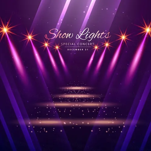 娱乐灯光舞台矢量元素Show Lights Enterance Background