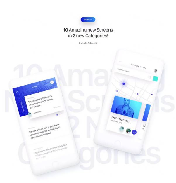 高逼格的高端时尚APP UI KITS