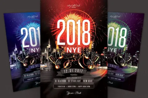 新年海报 New Year Flyer Template