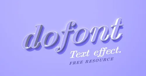 现代风格文字效果Dofont Psd Text Effect