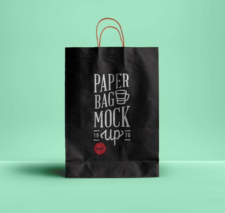 牛皮纸纸袋样机 Psd Paper Bag Mockup