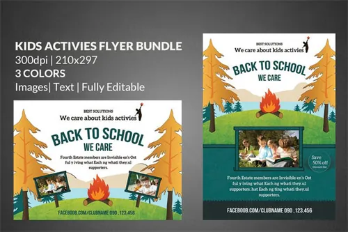 教育主题海报模版 Education Flyer Print Templates