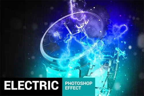 酷炫闪电发光特效PS动作插件素材 Electrum - Lightni