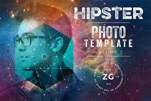 时髦科幻照片模板 Hipster Photo Template