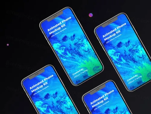 动画手机模型套件Animated Phone Mockup Kit