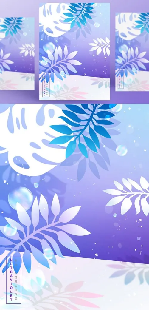 浪漫紫色透明彩色气球气泡节日生日宴会婚礼背景海报PSD设计素材