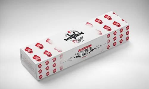 Rectangle Box Packaging Mockup 长条盒子包装贴图模型