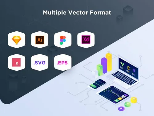 加密货币业务等距工具包 Isometric Kit Vol