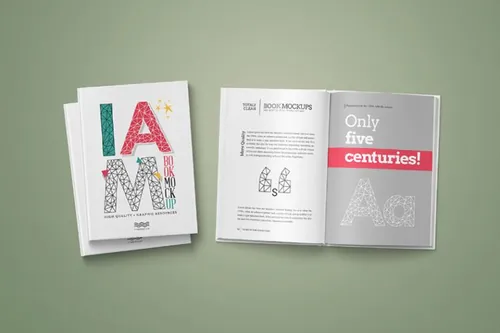 精美的书籍模型PSD贴图模板Hardcover Book Mockup Vol003