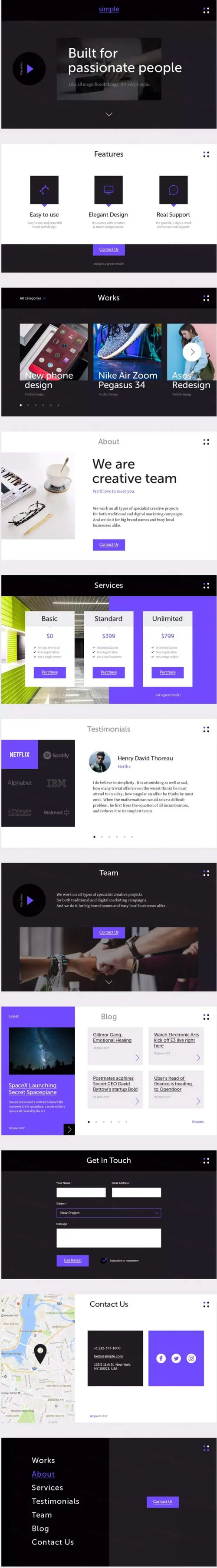 简单时尚漂亮的网站UI KITS