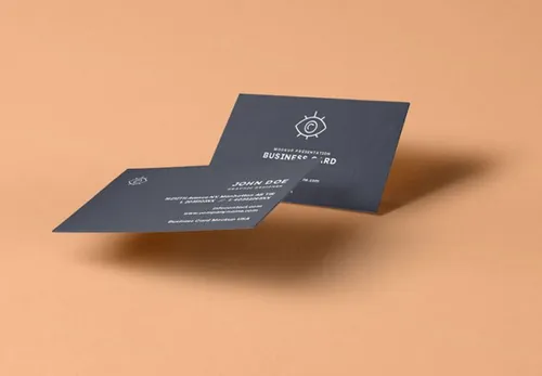 非常优雅的透视名片样机 Psd Business Card Mock-Up Vol30