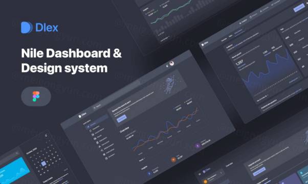 现代高质量Web UI管理后台系统界面素材 Nile Dashboar