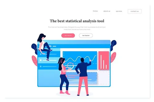 互联网市场营销插画图下载Marketing Illustra