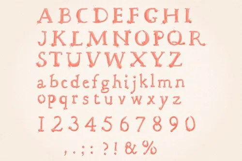 四色水彩卡通字母表 Watercolor Alphabet