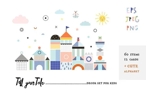 儿童项目装饰素材合集 Tell your Tale kids