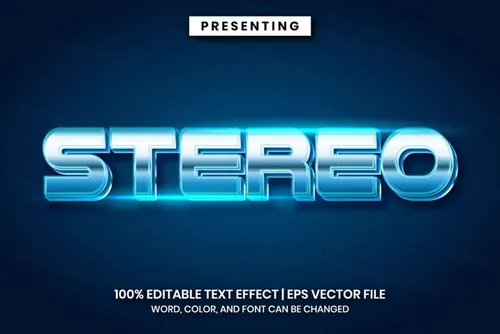 好莱坞电影级三维立体特效字体文本特效可编辑EPS矢量模板素材3d text style effect