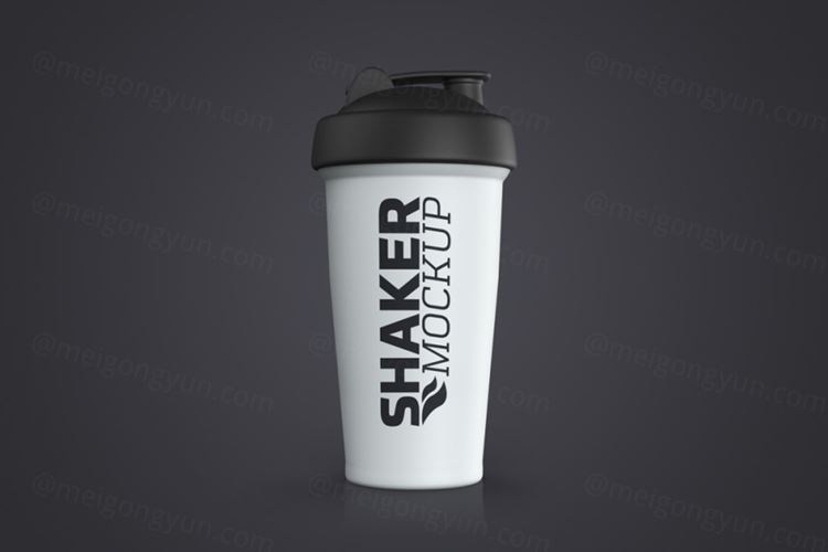 水杯模型PSD贴图模板Protein Shaker Mockup