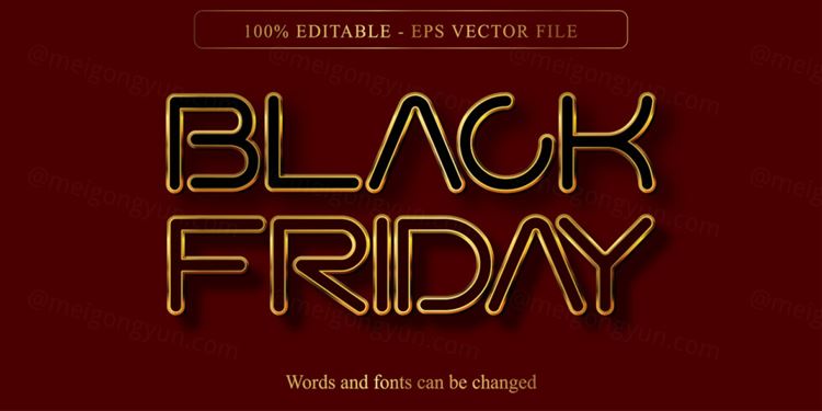 好莱坞电影级三维立体特效字体文本特效可编辑EPS矢量模板素材3d text style effect