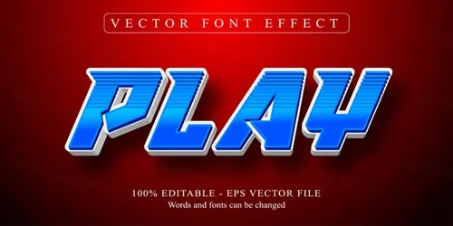 好莱坞电影级三维立体特效字体文本特效可编辑EPS矢量模板素材3d text style effect