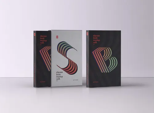 书籍/书套封面设计贴图展示模板 Psd Slipcase Book Mockup
