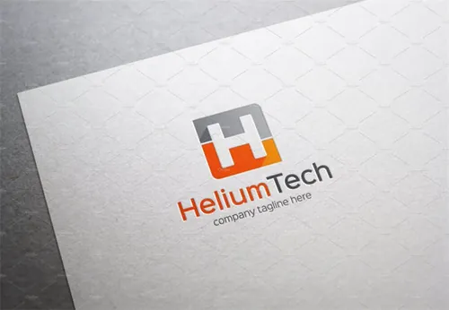 创意字母H标志Logo模板 Helium-Tech-Letter-H-Logo