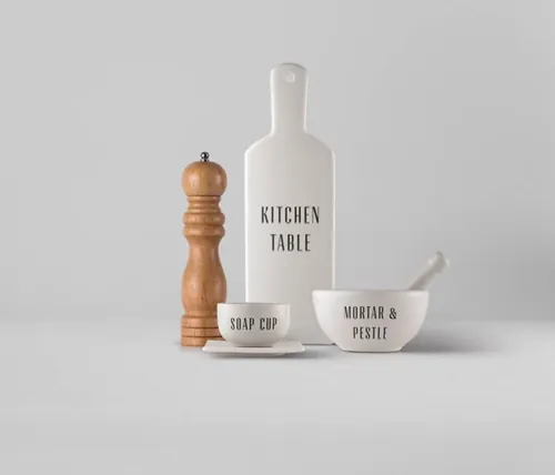 餐具模型PSD贴图模板Tableware Psd Mockup