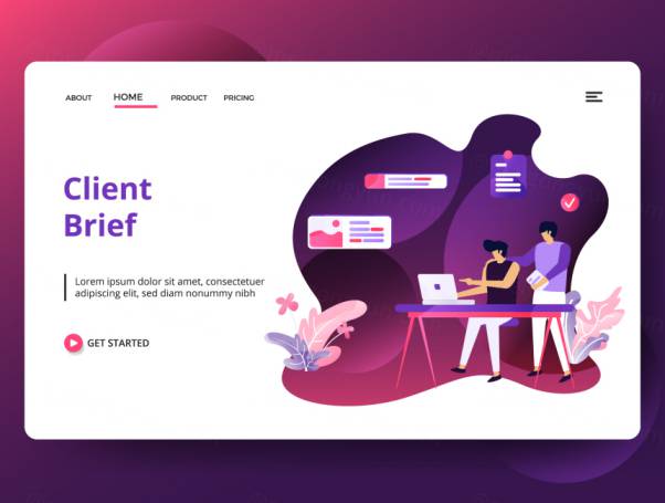 媒体广告插画 Advertising sets Illustratio