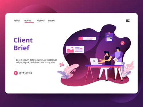 媒体广告插画 Advertising sets Illustratio