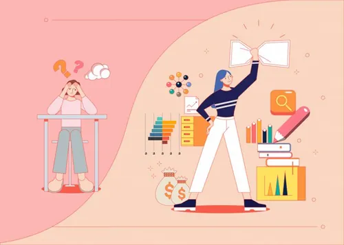 经济金融投资理财电子货币虚拟货币矢量插画素材