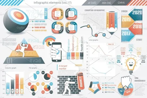 信息图表ppt素材 Infographic Elements
