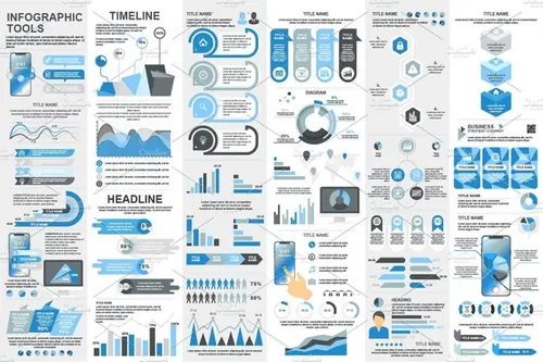 现代化信息图标ppt素材 Modern Infographic Elements