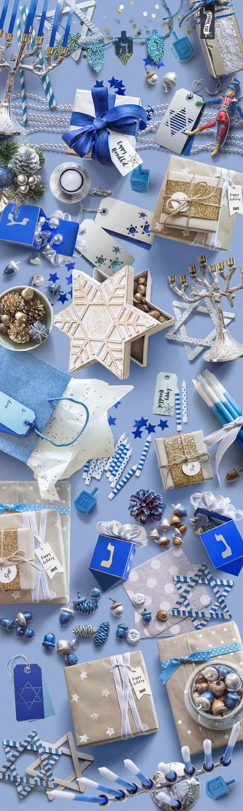 蓝色圣诞风格礼盒节日气氛包装神平安夜圣诞节