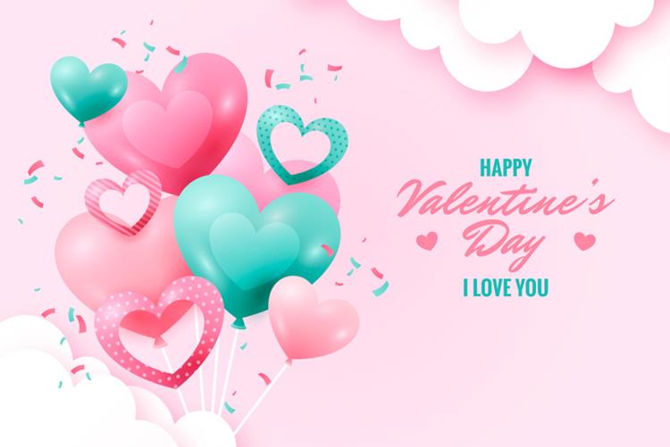 粉色渐变情人节七夕三八妇女节爱情主题宣传单横幅海报EPS矢量