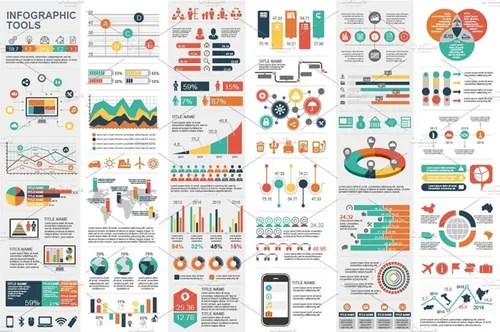 信息图表设计元素ppt模板 Infographic Elements