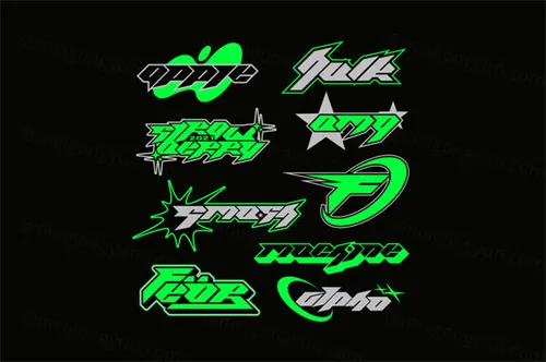潮牌锐利运动型品牌设计LOGO徽标设计模板 HVNTER. - LOGO KIT