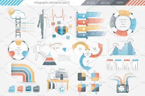 信息图表ppt素材 Infographic Elements